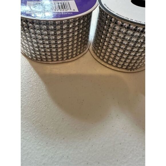 Floral Garden Diamond Wrap Ribbon 6 Rolls - Silver & Gold - Picture 5 of 5